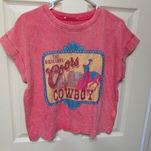 NWT Women's Western "Keep It Gypsy" Shirt--M in Red Salmon River Wash